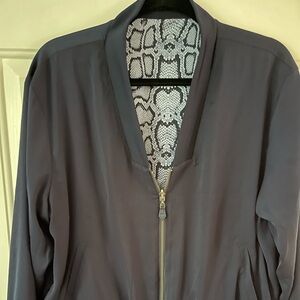 Stella Dot reversible zip jacket Xl
